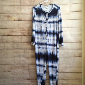 NEW WITH TAGS LUCKY BRAND TIE DYE ONESIE PAJAMA‎ IN BLUE